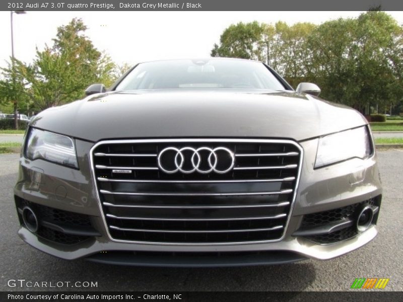 Dakota Grey Metallic / Black 2012 Audi A7 3.0T quattro Prestige