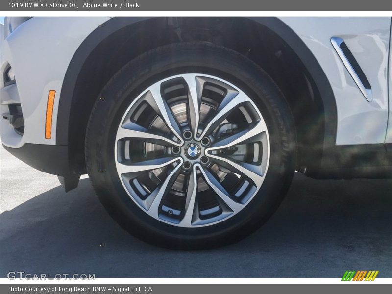 Alpine White / Black 2019 BMW X3 sDrive30i