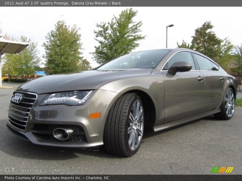 Dakota Grey Metallic / Black 2012 Audi A7 3.0T quattro Prestige