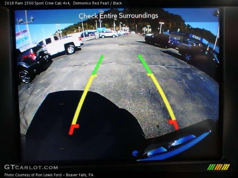 Delmonico Red Pearl / Black 2018 Ram 1500 Sport Crew Cab 4x4