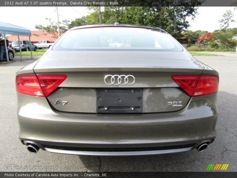 Dakota Grey Metallic / Black 2012 Audi A7 3.0T quattro Prestige