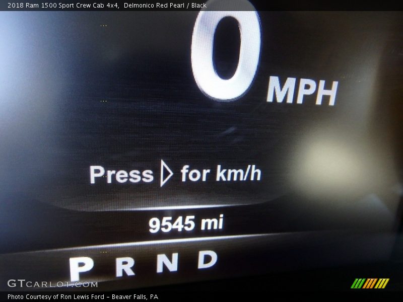 Delmonico Red Pearl / Black 2018 Ram 1500 Sport Crew Cab 4x4