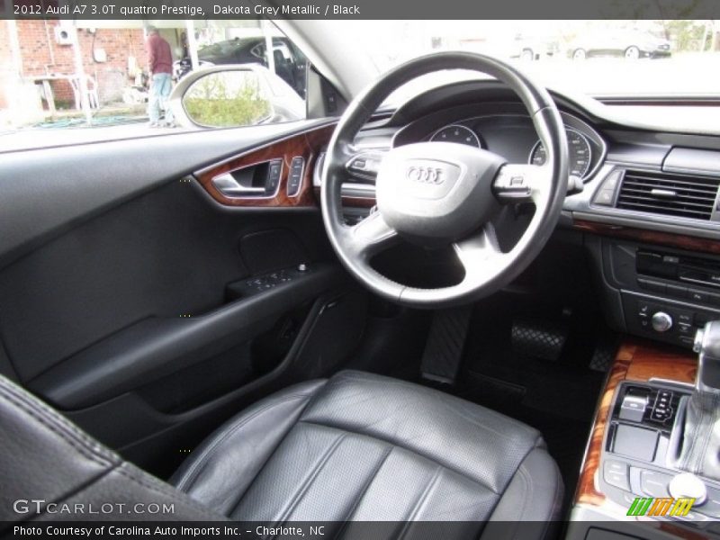 Dakota Grey Metallic / Black 2012 Audi A7 3.0T quattro Prestige
