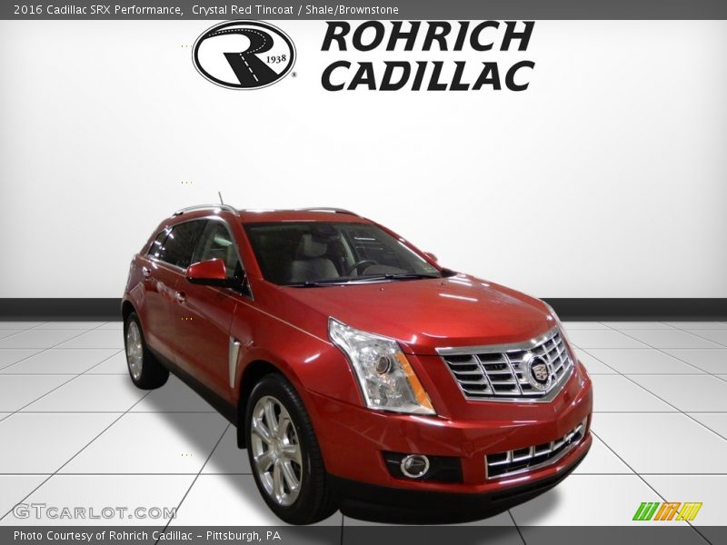 Crystal Red Tincoat / Shale/Brownstone 2016 Cadillac SRX Performance
