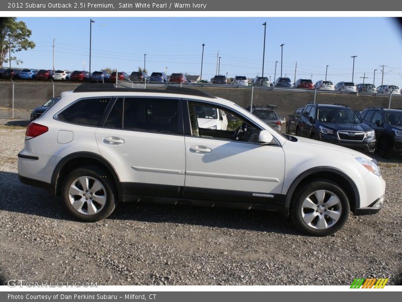 Satin White Pearl / Warm Ivory 2012 Subaru Outback 2.5i Premium