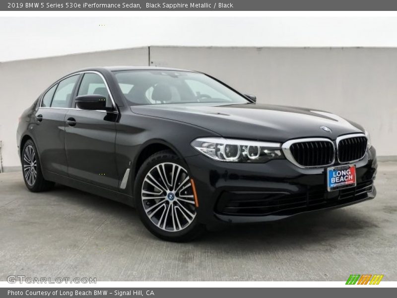 Black Sapphire Metallic / Black 2019 BMW 5 Series 530e iPerformance Sedan