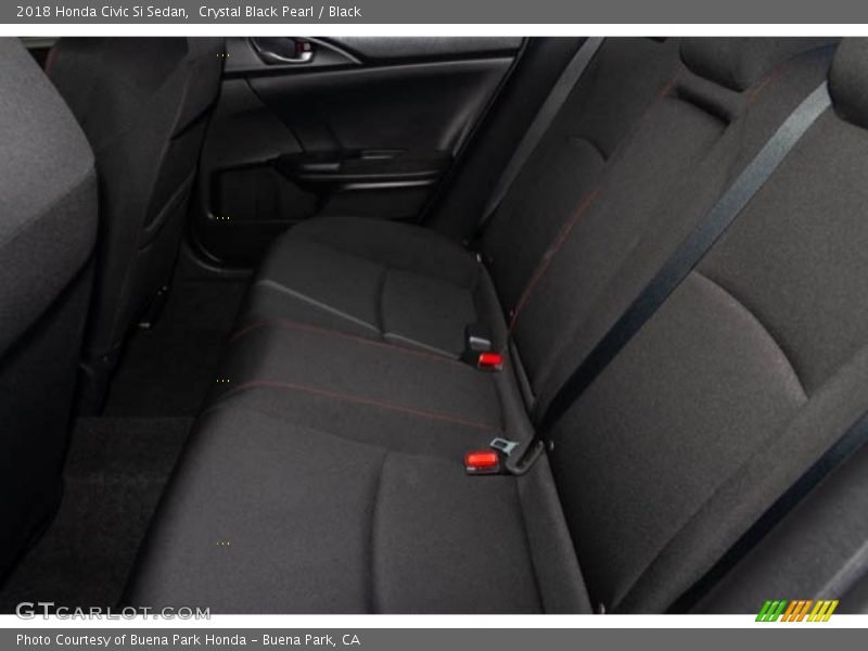 Crystal Black Pearl / Black 2018 Honda Civic Si Sedan