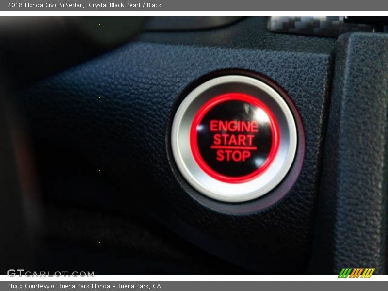 Crystal Black Pearl / Black 2018 Honda Civic Si Sedan