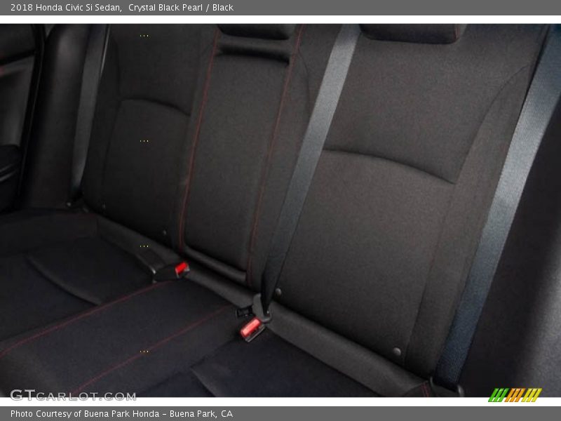 Crystal Black Pearl / Black 2018 Honda Civic Si Sedan