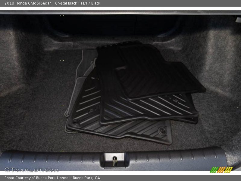 Crystal Black Pearl / Black 2018 Honda Civic Si Sedan