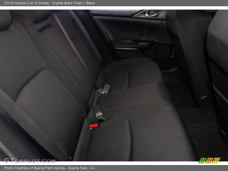 Crystal Black Pearl / Black 2018 Honda Civic Si Sedan