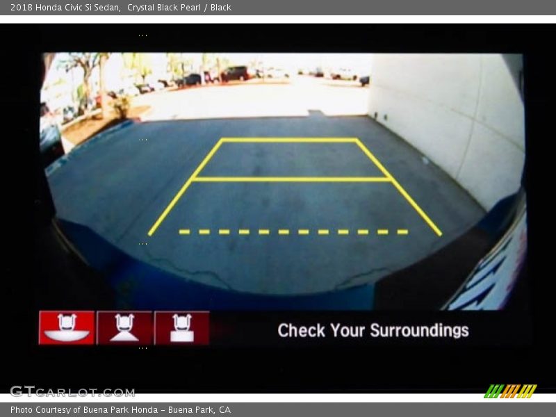 Crystal Black Pearl / Black 2018 Honda Civic Si Sedan