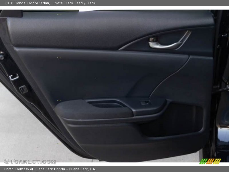 Crystal Black Pearl / Black 2018 Honda Civic Si Sedan