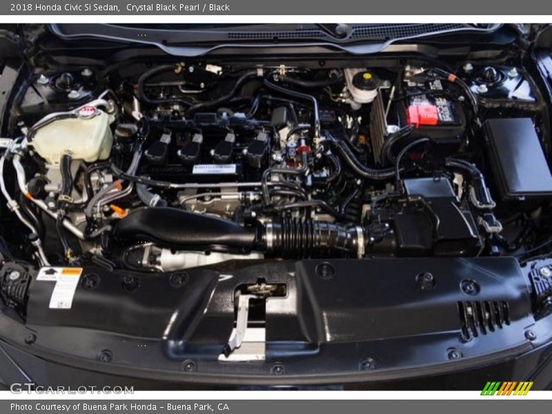 Crystal Black Pearl / Black 2018 Honda Civic Si Sedan
