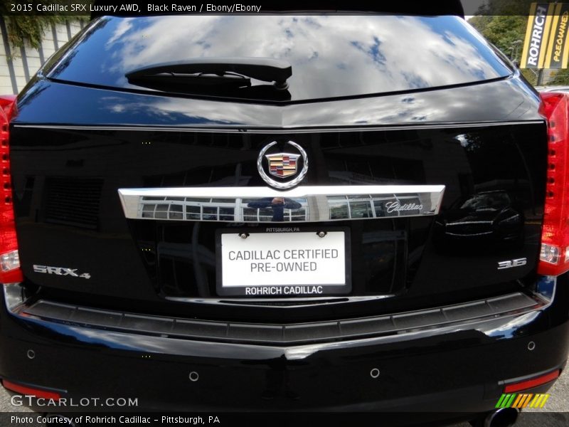 Black Raven / Ebony/Ebony 2015 Cadillac SRX Luxury AWD