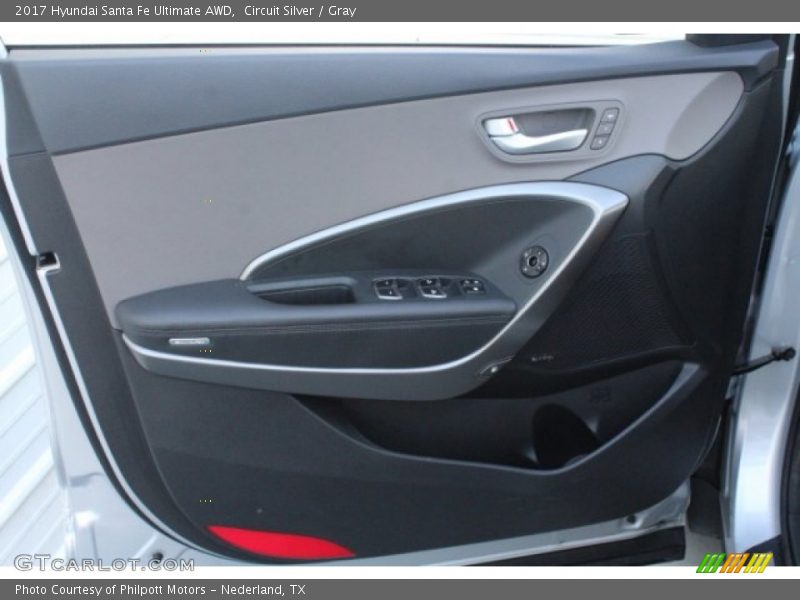 Circuit Silver / Gray 2017 Hyundai Santa Fe Ultimate AWD