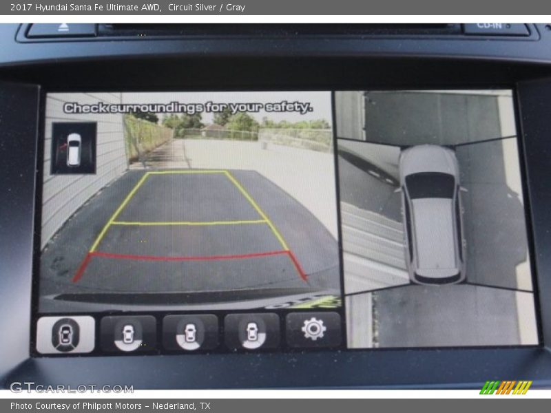 Circuit Silver / Gray 2017 Hyundai Santa Fe Ultimate AWD