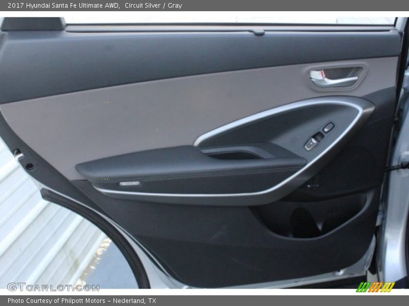 Circuit Silver / Gray 2017 Hyundai Santa Fe Ultimate AWD