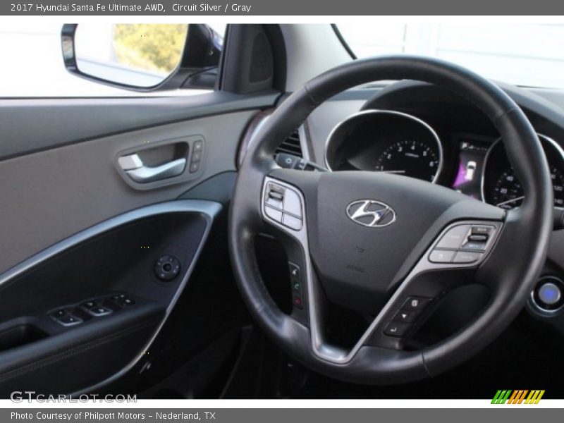 Circuit Silver / Gray 2017 Hyundai Santa Fe Ultimate AWD