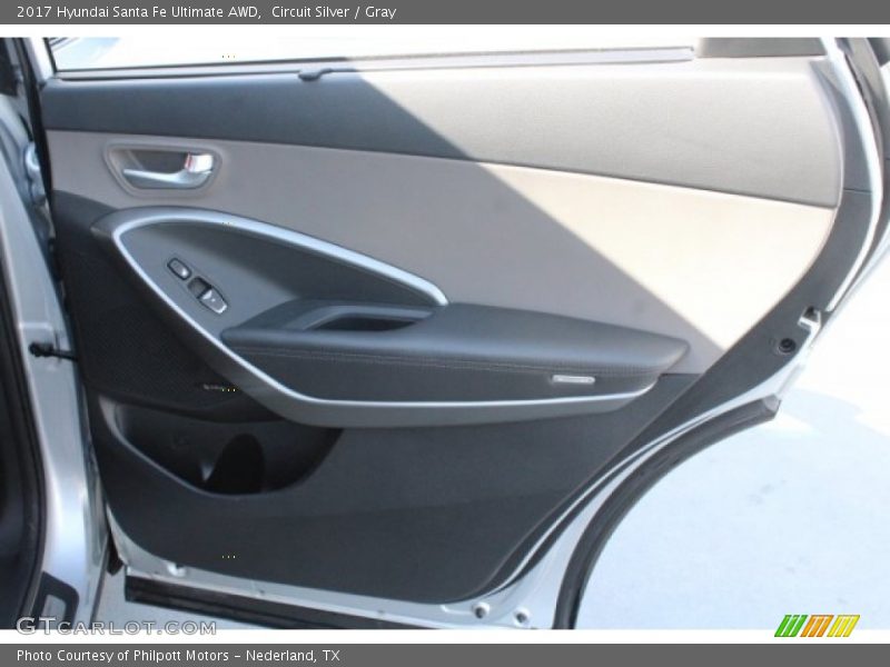 Circuit Silver / Gray 2017 Hyundai Santa Fe Ultimate AWD