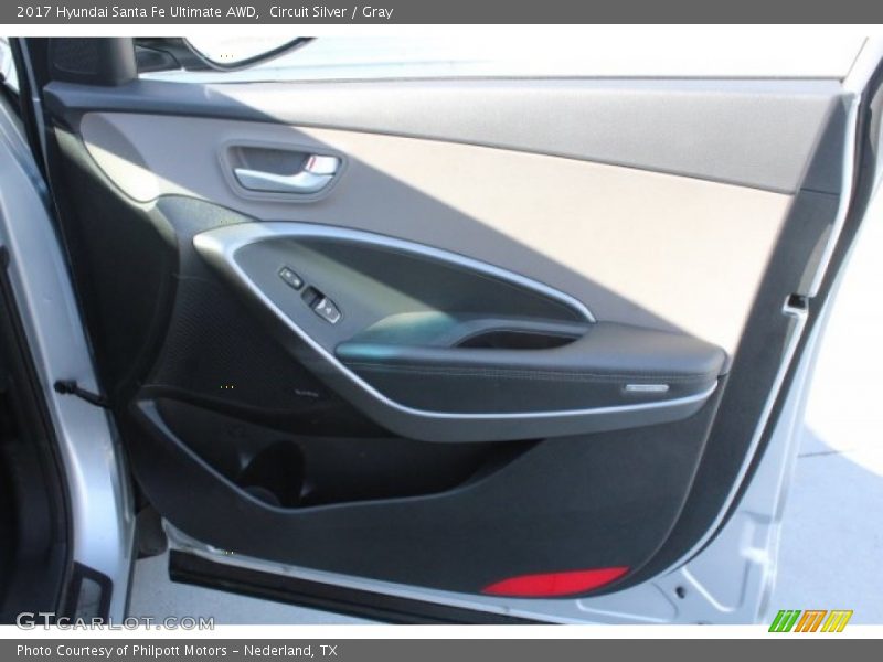 Circuit Silver / Gray 2017 Hyundai Santa Fe Ultimate AWD
