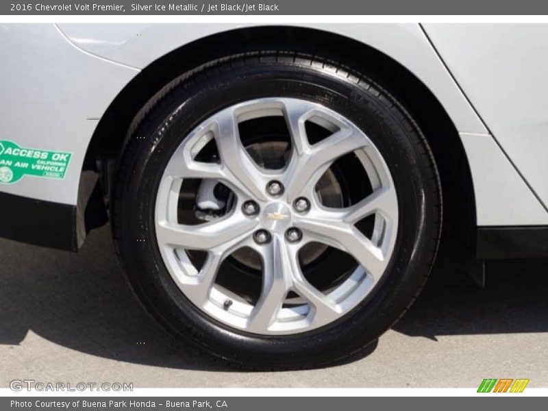Silver Ice Metallic / Jet Black/Jet Black 2016 Chevrolet Volt Premier