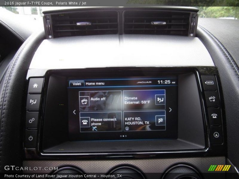 Polaris White / Jet 2016 Jaguar F-TYPE Coupe