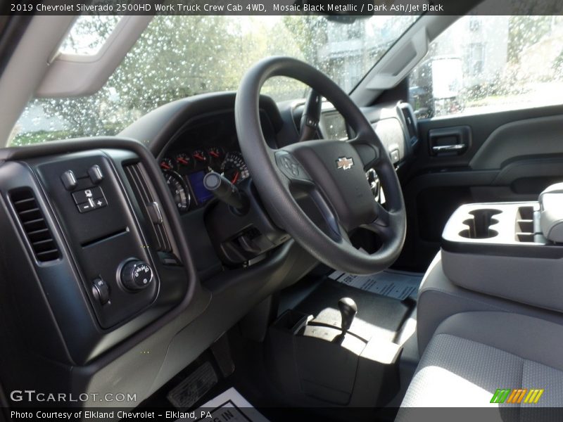 Mosaic Black Metallic / Dark Ash/Jet Black 2019 Chevrolet Silverado 2500HD Work Truck Crew Cab 4WD