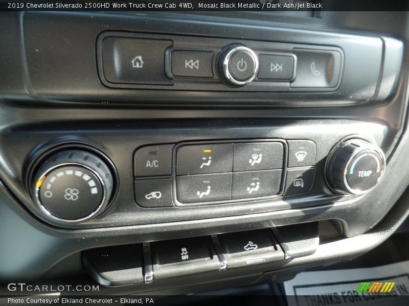 Mosaic Black Metallic / Dark Ash/Jet Black 2019 Chevrolet Silverado 2500HD Work Truck Crew Cab 4WD