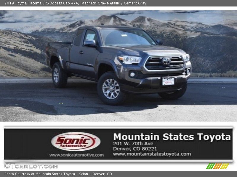Magnetic Gray Metallic / Cement Gray 2019 Toyota Tacoma SR5 Access Cab 4x4