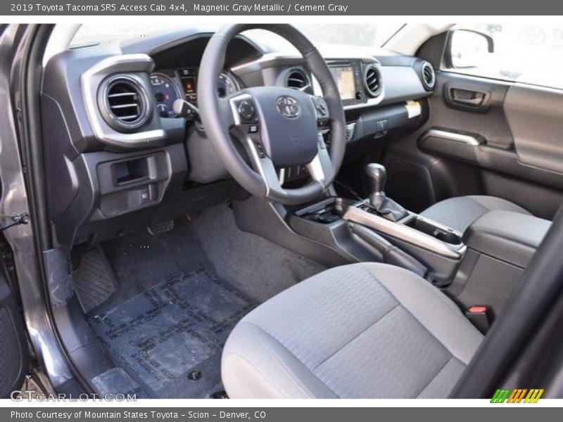  2019 Tacoma SR5 Access Cab 4x4 Cement Gray Interior