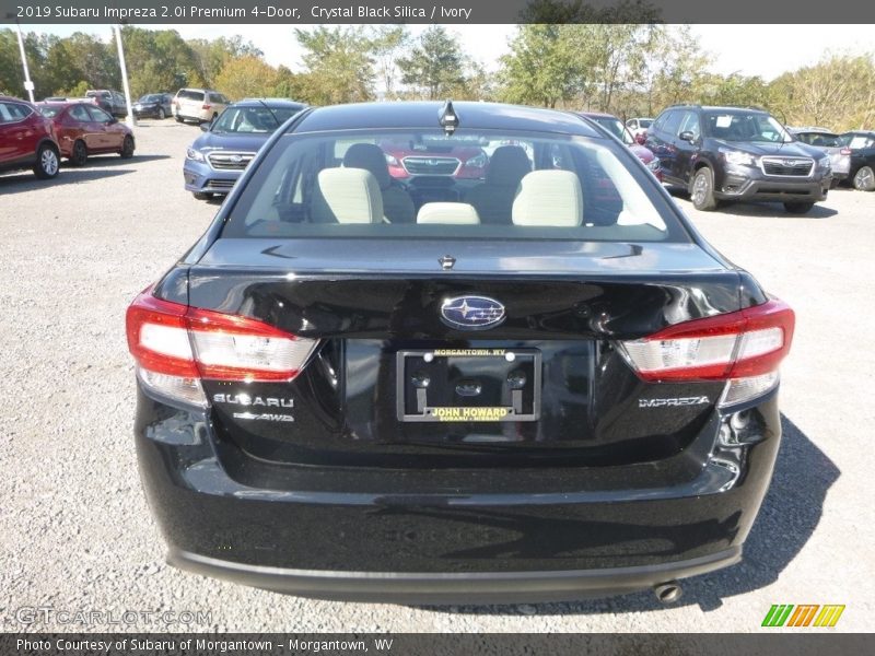 Crystal Black Silica / Ivory 2019 Subaru Impreza 2.0i Premium 4-Door