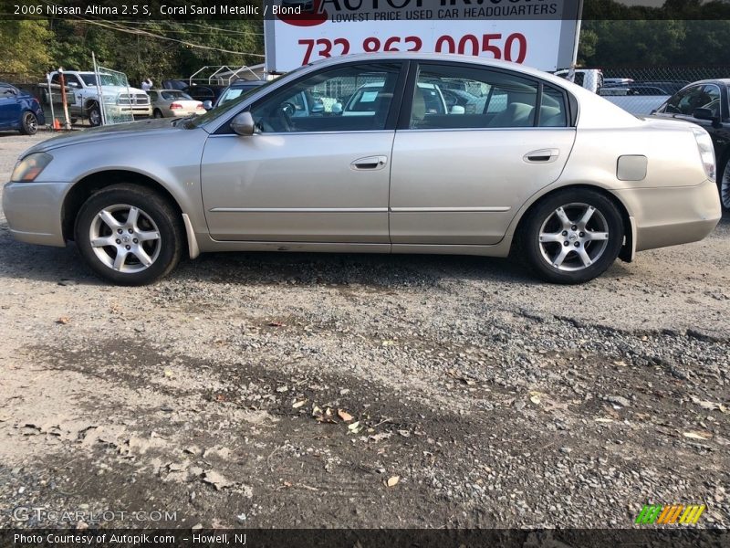 Coral Sand Metallic / Blond 2006 Nissan Altima 2.5 S