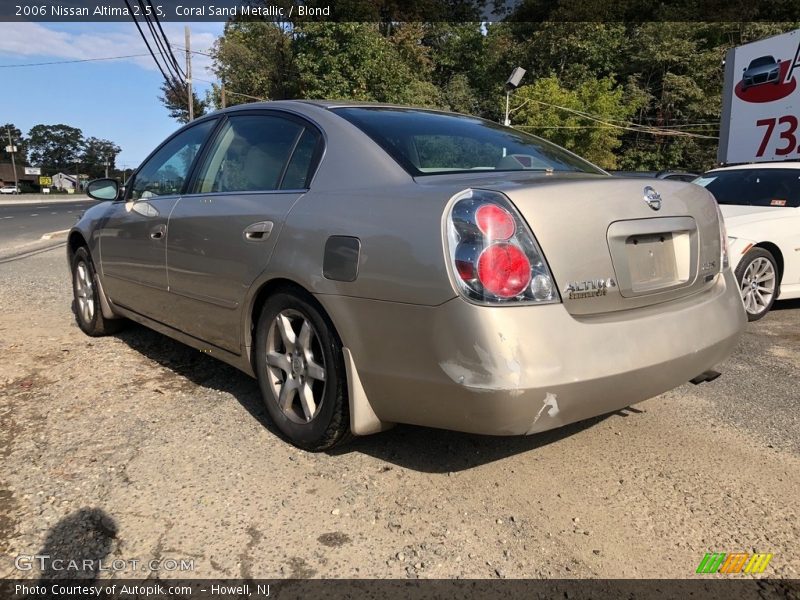 Coral Sand Metallic / Blond 2006 Nissan Altima 2.5 S