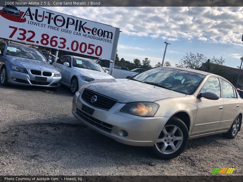 Coral Sand Metallic / Blond 2006 Nissan Altima 2.5 S