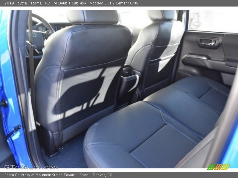 Rear Seat of 2019 Tacoma TRD Pro Double Cab 4x4
