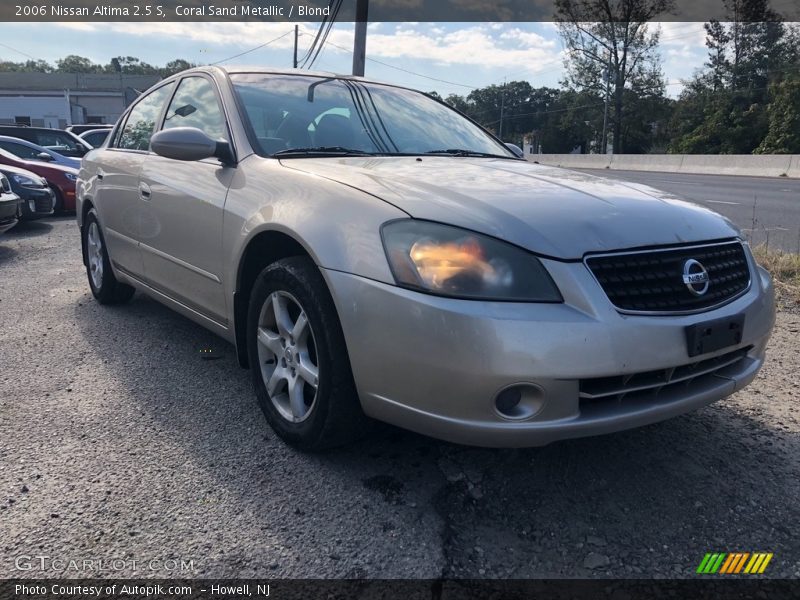 Coral Sand Metallic / Blond 2006 Nissan Altima 2.5 S