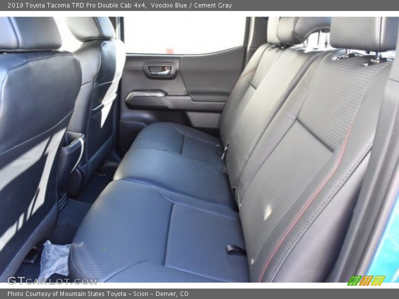 Rear Seat of 2019 Tacoma TRD Pro Double Cab 4x4