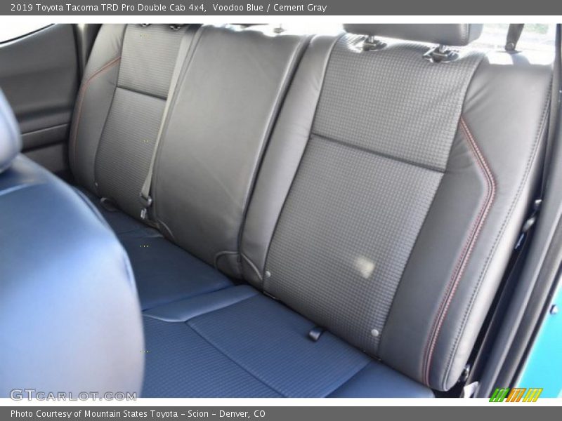 Rear Seat of 2019 Tacoma TRD Pro Double Cab 4x4