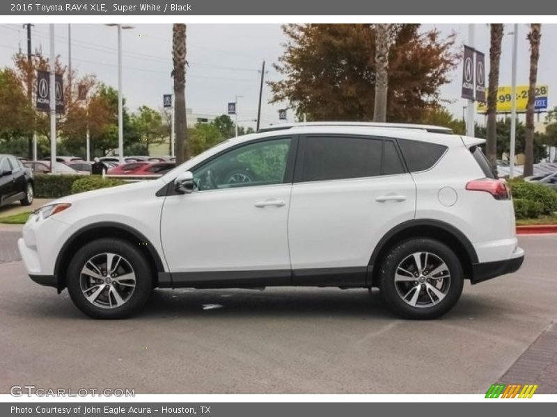 Super White / Black 2016 Toyota RAV4 XLE