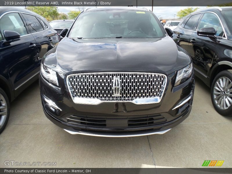 Infinite Black Metallic / Ebony 2019 Lincoln MKC Reserve AWD