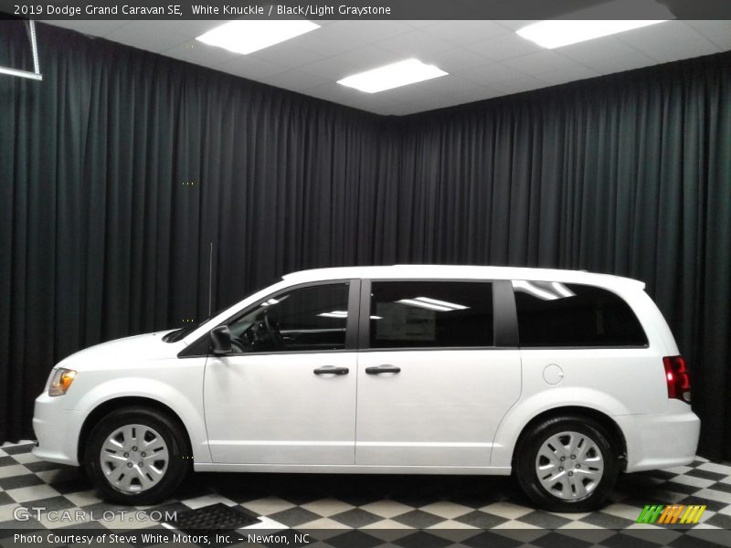 White Knuckle / Black/Light Graystone 2019 Dodge Grand Caravan SE
