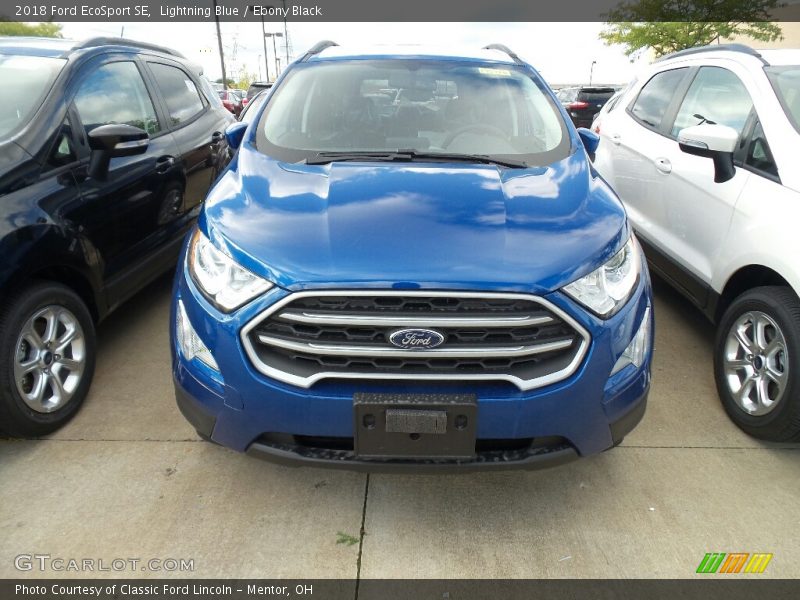Lightning Blue / Ebony Black 2018 Ford EcoSport SE