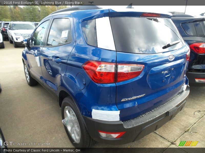 Lightning Blue / Ebony Black 2018 Ford EcoSport SE