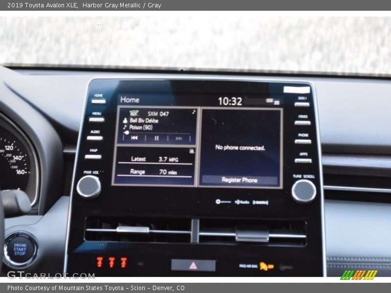 Harbor Gray Metallic / Gray 2019 Toyota Avalon XLE