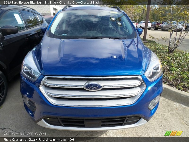 Lightning Blue / Chromite Gray/Charcoal Black 2019 Ford Escape SEL