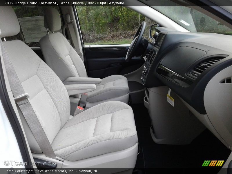 White Knuckle / Black/Light Graystone 2019 Dodge Grand Caravan SE