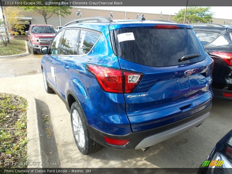 Lightning Blue / Chromite Gray/Charcoal Black 2019 Ford Escape SEL