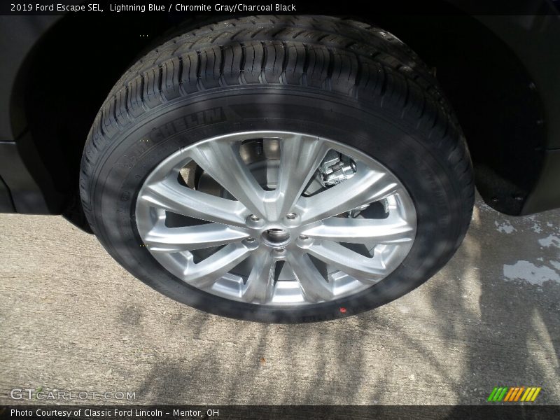 Lightning Blue / Chromite Gray/Charcoal Black 2019 Ford Escape SEL