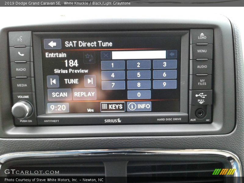 White Knuckle / Black/Light Graystone 2019 Dodge Grand Caravan SE